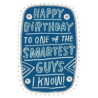 Hallmark Shoebox Birthday Card Smartest Guy Pack of 6 40052398