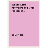 Hallmark Shoebox Greeting Card Too Much Prosecco? Pack of 6 40052405