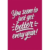 Hallmark Shoebox Birthday Card Better Every Year Pack of 6 40052409