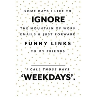 Hallmark Shoebox Greeting Card Weekdays Pack of 6 40052469