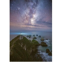 Hallmark Megan Maloney Photographic Card Blank Milky Way Over Nugget Point, Otago NZ Pack of 3 40054234