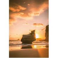 Hallmark Megan Maloney Photographic Card Blank Sunrise at Mares Leg Cove, Coromandel, NZ Pack of 6 40054238