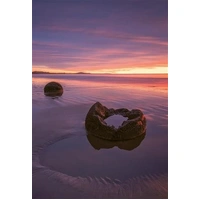 Hallmark Megan Maloney Photographic Card Blank Moeraki Boulders at Dawn, Otago NZ Pack of 6 40054239