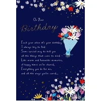 Hallmark Birthday Card On Your Birthday Pack of 3 40054309