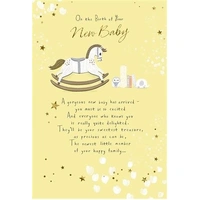 Hallmark Birth of Baby Card On the Birth of Your New Baby Pack of 3 40054310