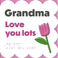 Hallmark x Guide Dogs Braille Birthday Card For Grandma Treat Yourself Pack of 6 40055771