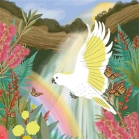 Hallmark x Christie Williams Gallery Blank Greeting Card Waterfall Pack of 6 40055796