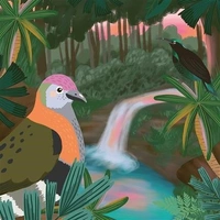 Hallmark x Christie Williams Gallery Blank Greeting Card Tropical Rainforest Pack of 6 40055797