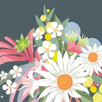 Hallmark x Christie Williams Gallery Blank Greeting Card Everlasting Posy Pack of 6 40055798