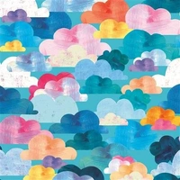 Hallmark x Kasey Rainbow Gallery Blank Greeting Card Head In The Clouds Pack of 6 40055813