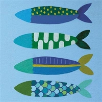 Hallmark x Kayla Henley Gallery Blank Greeting Card Little Fishies Pack of 6 40055822