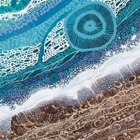 Hallmark x Emma Stenhouse Gallery Blank Greeting Card Rocky Shoreline Pack of 6 40055828