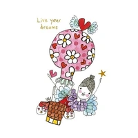 Hallmark x Love, Meredith Greeting Card Live Your Dreams Pack of 6 40056573