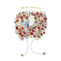 Hallmark x Love, Meredith Greeting Card You Are Treasured Pack of 6 40056577