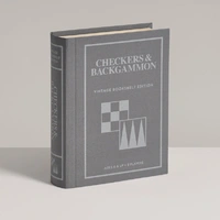 Checkers & Backgammon Vintage Bookshelf 44420