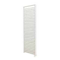 Solaire Aluminium Side Panel Fixed Louvres White 69125