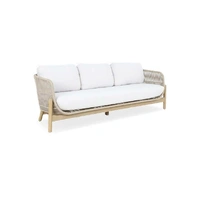 Talara Triple Light Team Lounge with Linen Beige Cushions 76966
