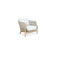 Talara Single Light Team Lounge with Linen Beige Cushions 76968