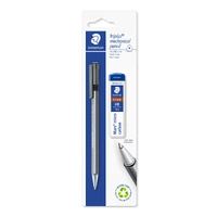Staedtler TriPlus Micro Mechanical Pencil - 0.5mm plus Tube of 12 HB leads, Card 1 77425BK25D