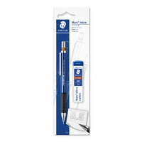 Staedtler Mars Micro Mechanical Pencil - 0.5mm plus Tube of 12 HB leads, Card 1 7755BK25DA
