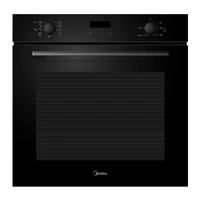 Midea 60cm Built In Oven 10 Function Digital Timer Airfry Steam Clean Black Glass 7NM30D0-E110000