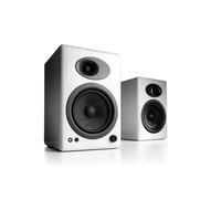 Audioengine A5 Classic Powered Bookshelf Speakers For Desktop PC Gloss White