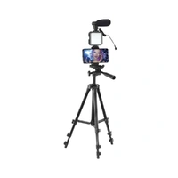 Vivitar Smartphone Vlogging Kit For iPhone Mic Tripod Mount Remote Video Light