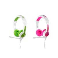 Buddyphones School Plus Twin Pack Pink and Green