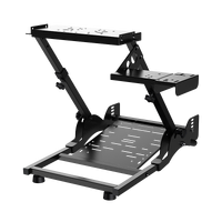 PXN-A10 Foldable and Adjustable Racing Sim Frame Black