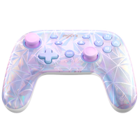 PXN P50S Wireless Controller Stardust Pink for Switch 1 and 2 PC Phones with Gyro NFC Macro Buttons