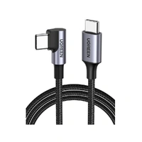 UGREEN 90 Degree Angle USB-C Male to USB-C Male 60W Braided Cable 3m