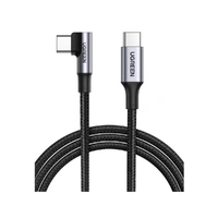 UGREEN 90 Degree Angle USB-C Male to USB-C Male 100W Braided Cable 2m