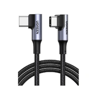 UGREEN 90 Degree Angle USB-C to 90 Degree Angle USB-C Braided Cable 2m