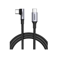 UGREEN 90 Degree Angle USB-C Male to USB-C Male 100W Braided Cable 3m