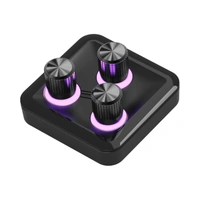 Cooler Master MasterHUB 3xKnob Module with Customisable RGB Lighting for Creative Audio and App Control