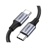 UGREEN USB-C 2.0 Male to USB-C 2.0 Male Cable 1m 60W Fast Charging 480 Mbps Data Transfer Braided