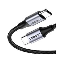 UGreen 60W USB-C 2.0 Male to Male 3A Data Cable 2M Gray Black