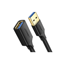 UGreen USB 3.0 A Male to Female Extension Cable 0.5M Black 5Gb s Data Transfer