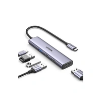 UGREEN 5-in-1 100W USB-C Hub 4K HDMI PD 5GPS Grey