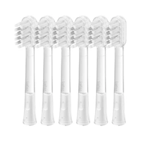 Laifen Cushioned Toothbrush Heads 6 Pack Gum Care Soft Bristles Gentle Cleaning Replacement