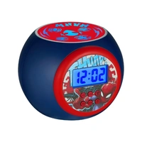 Marvel Spiderman Projector Alarm Clock with Night Light, Timer, Colourful Projection & Digital Display