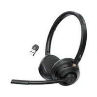 Creative Chat Wireless Headset Bluetooth and USB Receiver with Noise Cancelling Mic