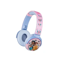 Disney Princess Kids Bluetooth Headphones 85dB Volume Limit Foldable