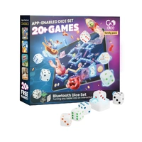 GoDice 5 Pack Smart Bluetooth Connected Dice with LED Lights and App Games Set