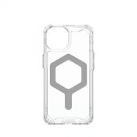 Urban Armor Gear phone case for iPhone 15 Plyo MagSafe Ice Silver