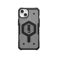 Urban Armor Gear phone case for iPhone 15 Clear Pathfinder Magsafe Ash