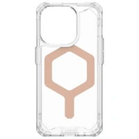 Urban Armor Gear phone case for iPhone 15 Pro Plyo Magsafe Ice Rose Gold