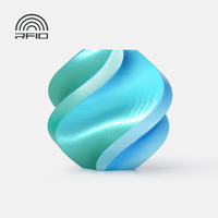 Bambu Lab Filament PLA Silk Multi-Colour Blue Hawaii 13904 1.75mm 1KG with Spool A05-T4-1.75-1000-SPL