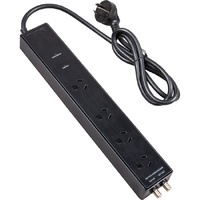 THOR ALPHA 4 OUTLET POWER FILTER - FIREPROOF MOV, FIRE RETARDANT HOUSING, F Type 1 In: 1 Out