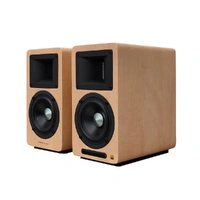 Airpulse A80 Wireless Active Bookshelf Speakers Pine
